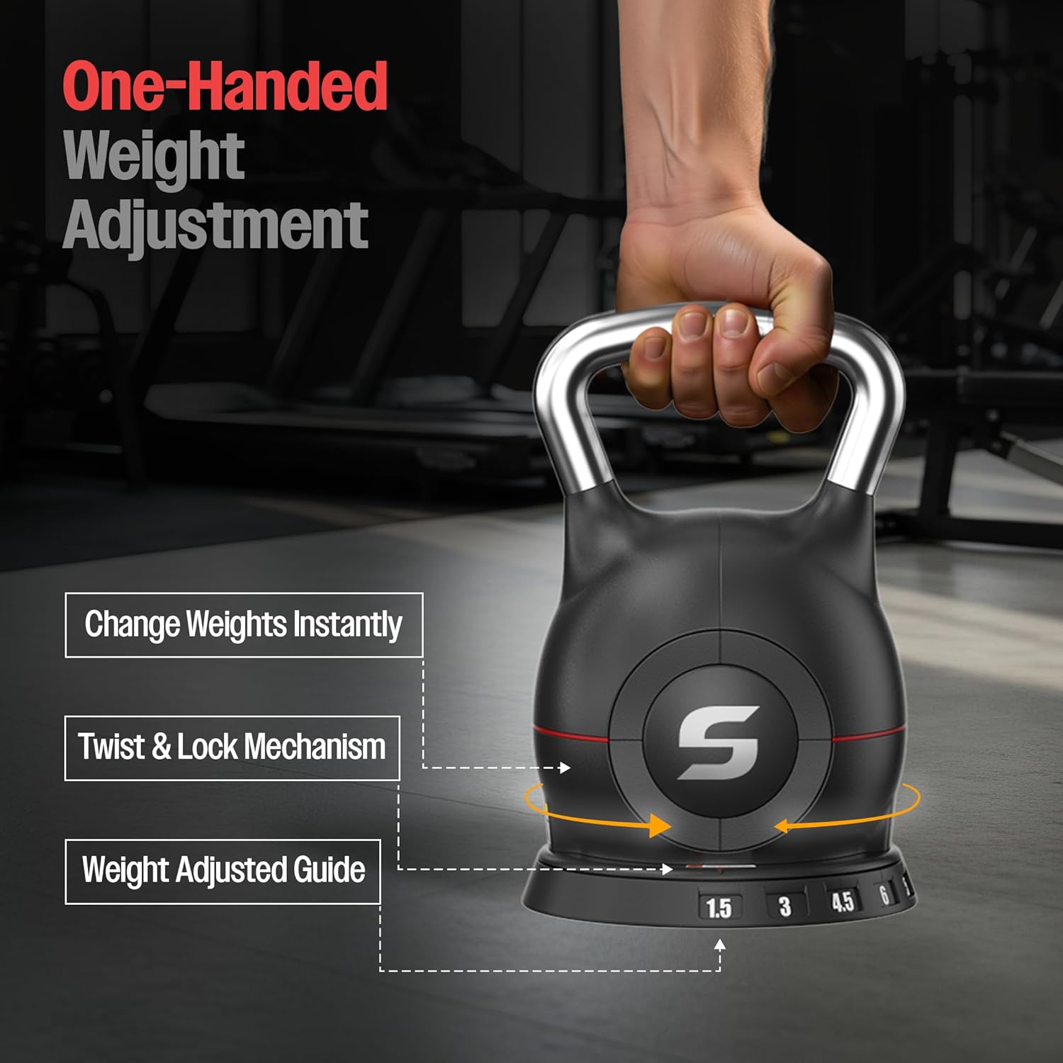 Sparnod Fitness SK-12 Adjustable Kettlebell