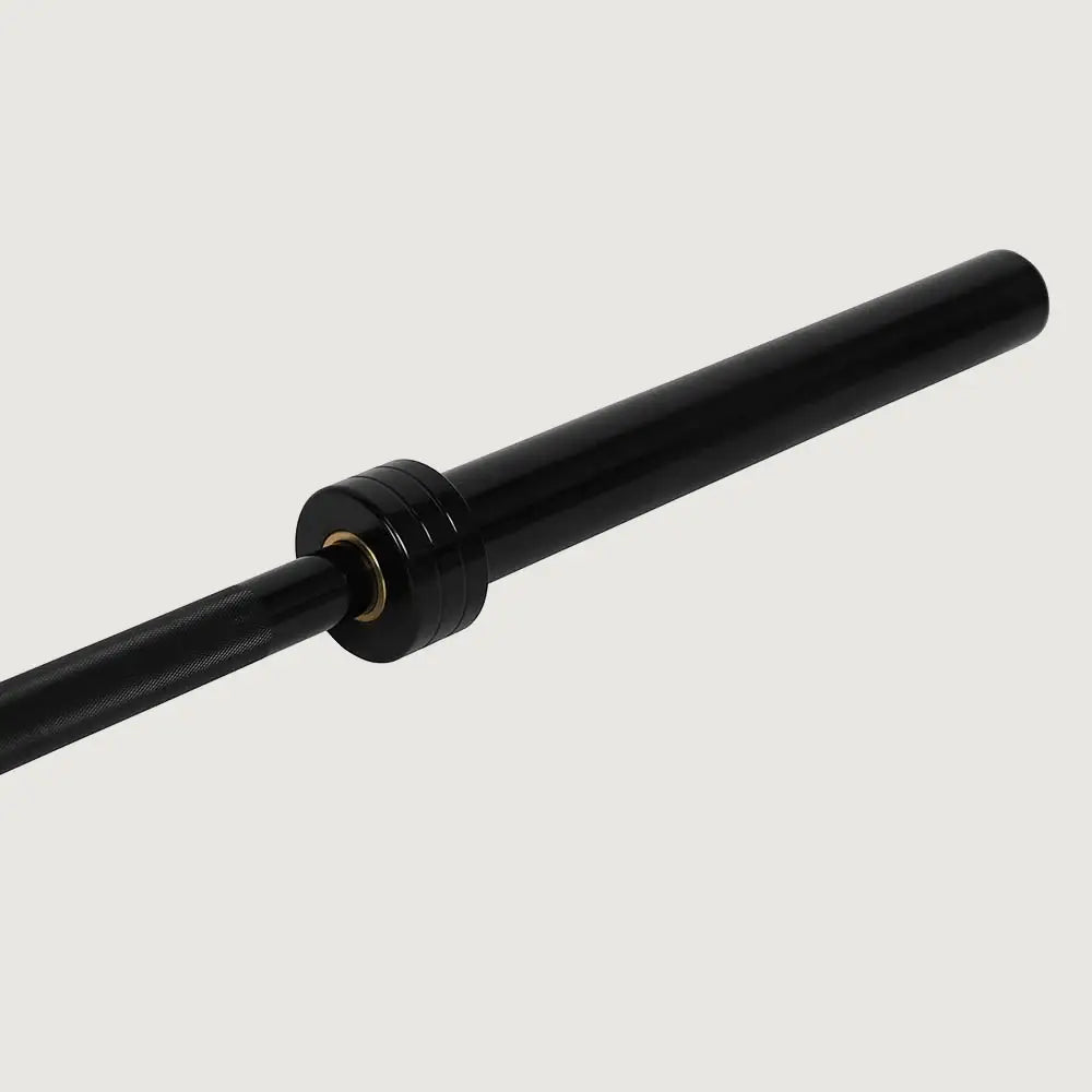 1441 Fitness 7 Ft Black Olympic Bar with Collars - 20 kg