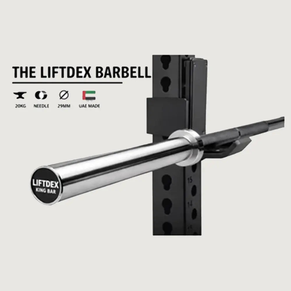 Liftdex 7.2 ft King Black Barbell - 20 kg