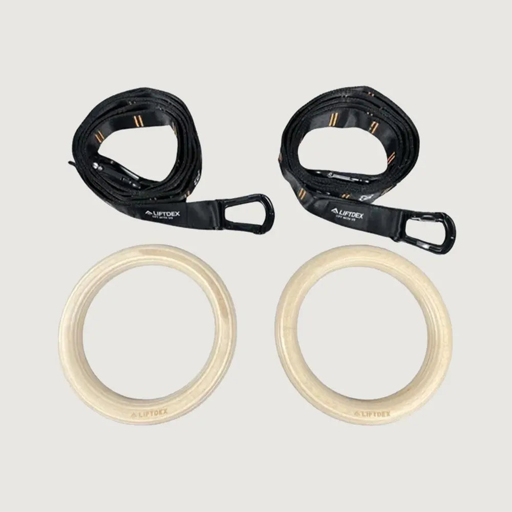 Liftdex Gymnastic Wooden Rings