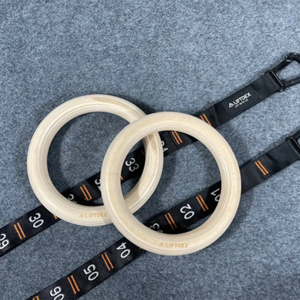 Liftdex Gymnastic Wooden Rings