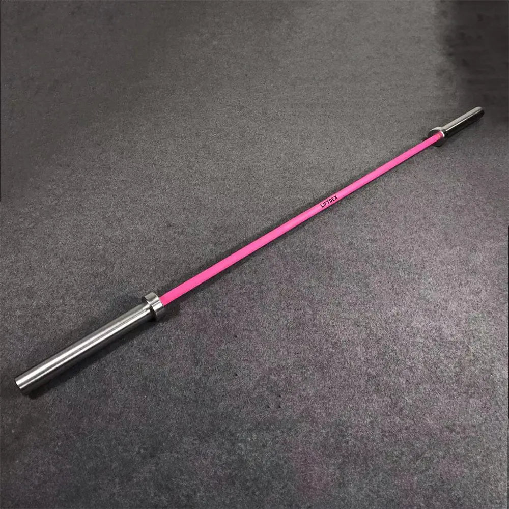 Liftdex 6.5 ft Pink Barbell - 15 kg