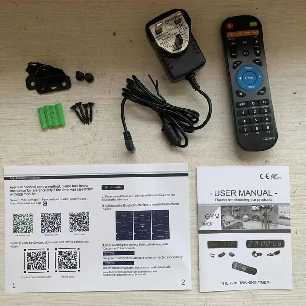 Liftdex LED Gym Timer with Bluetooth
