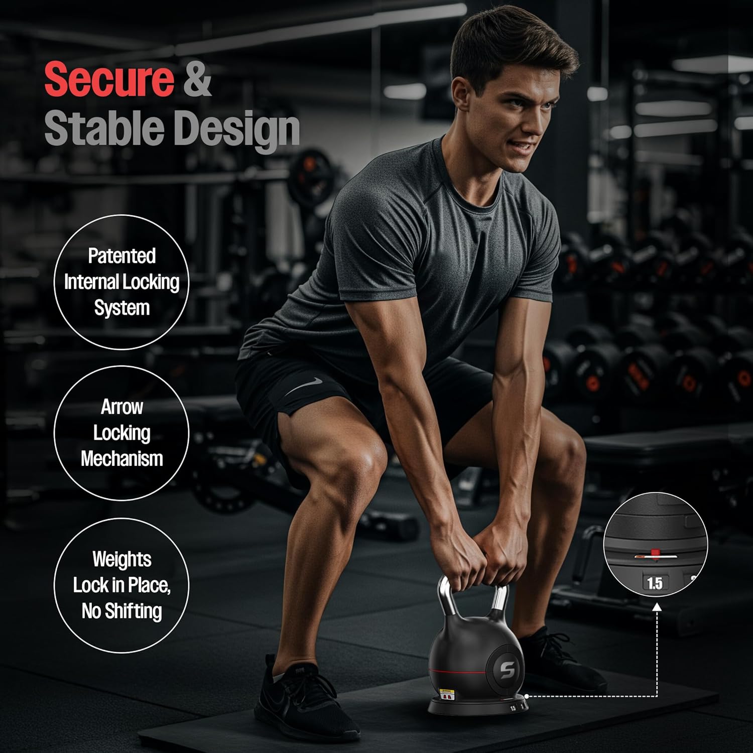 Sparnod Fitness SK-12 Adjustable Kettlebell