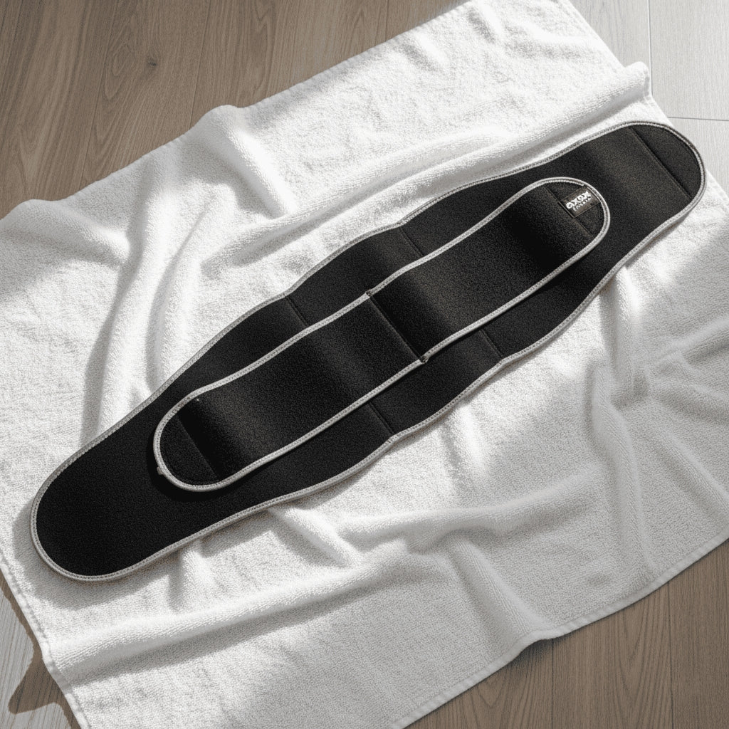 Axox Fitness Adjustable Back Support Belt With Terry Cloth
