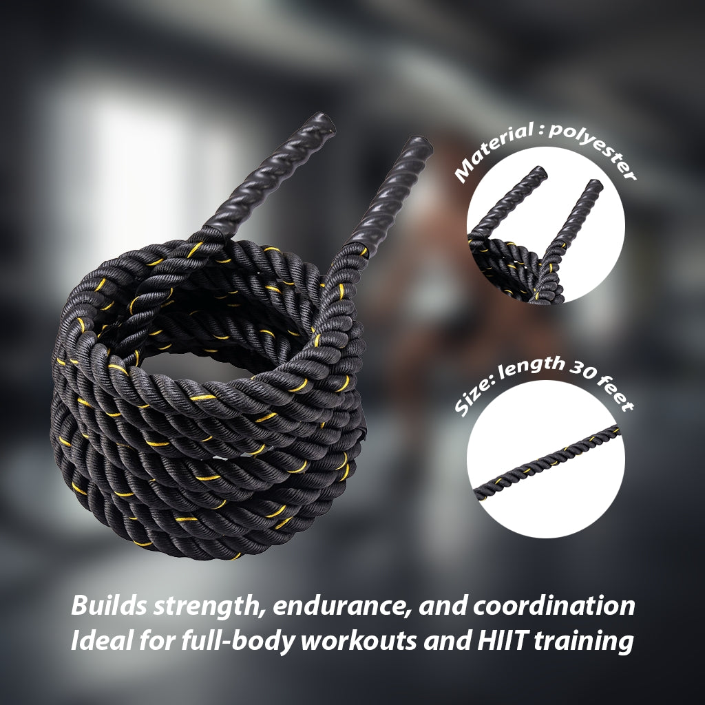 Axox Fitness Power Training Rope - 30 ft