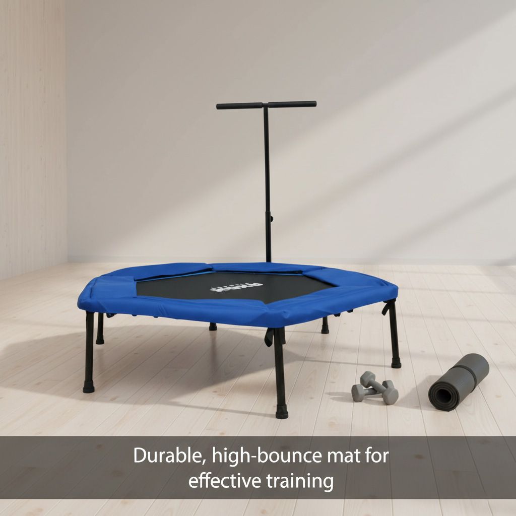 Axox Fitness Hexagonal Trampoline With Handle - 50 Inch