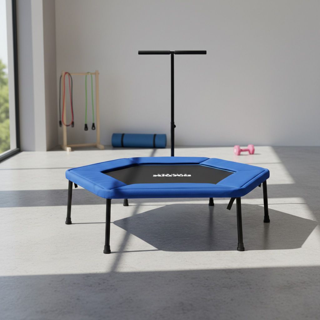 Axox Fitness Hexagonal Trampoline With Handle - 50 Inch
