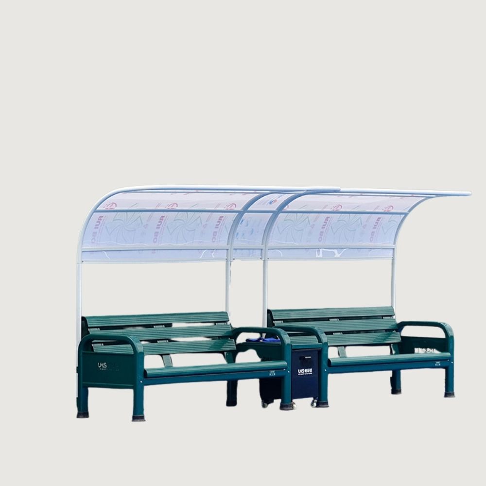 Tennis Court Bench with Canopy (TP-108P)