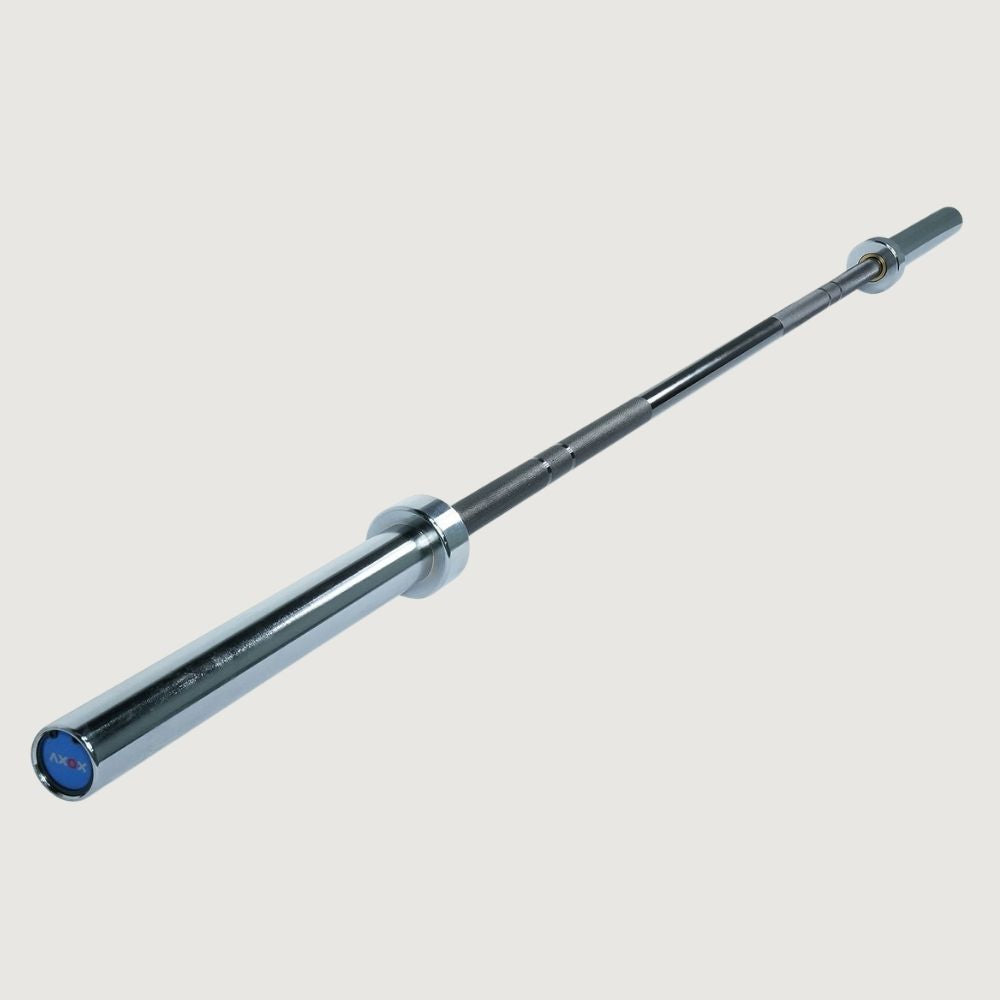 Axox Fitness 7.2 ft Olympic Bar Black Grip - 20 kg