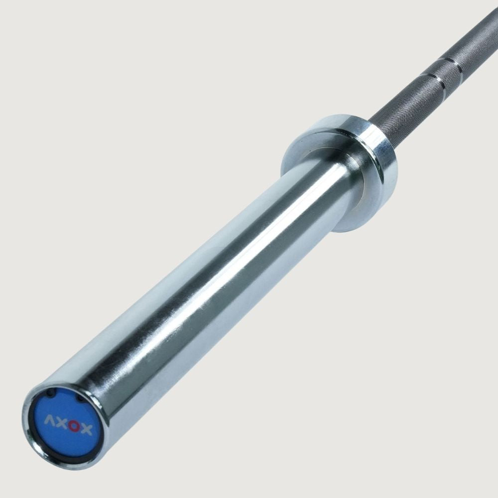 Axox Fitness 7.2 ft Olympic Bar Black Grip - 20 kg
