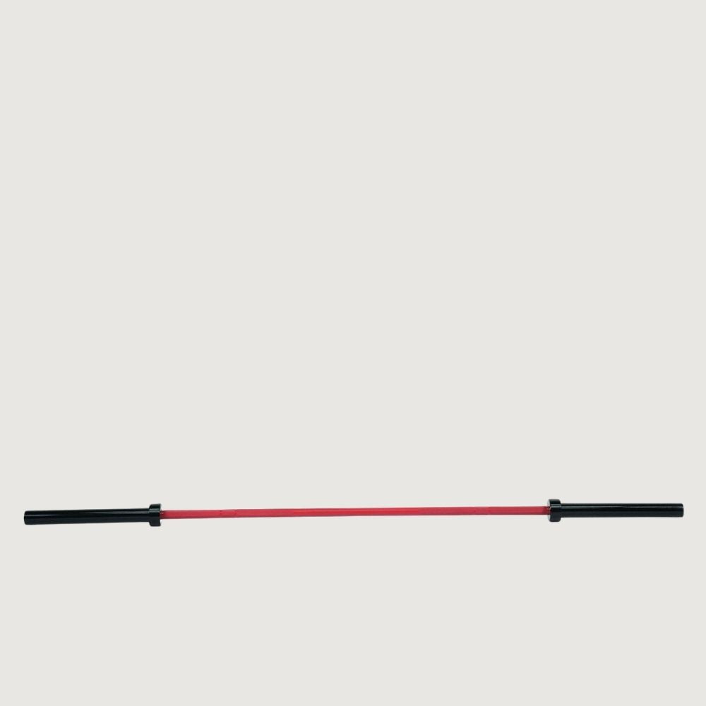Axox Fitness 6 ft Olympic Bar Red Grip - 15 kg