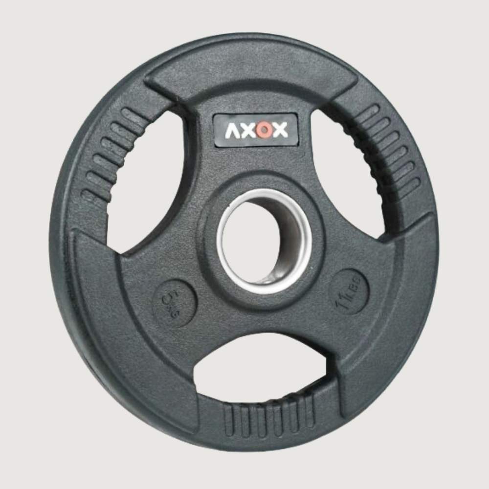 Axox Fitness 3-Grip Rubber Weight Plate