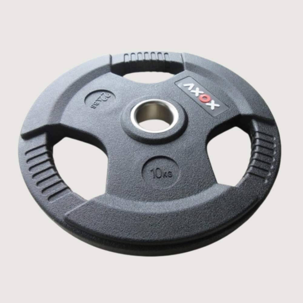 Axox Fitness 3-Grip Rubber Weight Plate