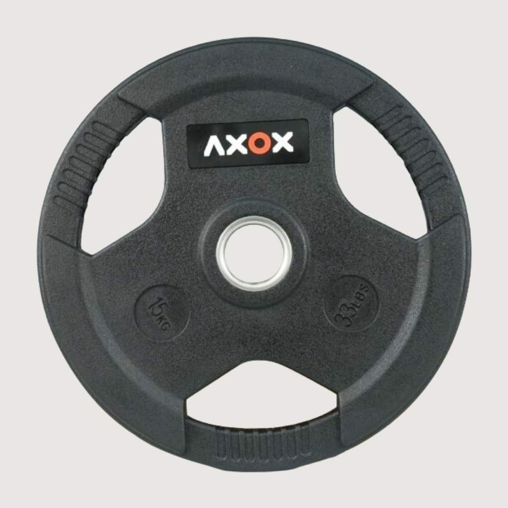 Axox Fitness 3-Grip Rubber Weight Plate
