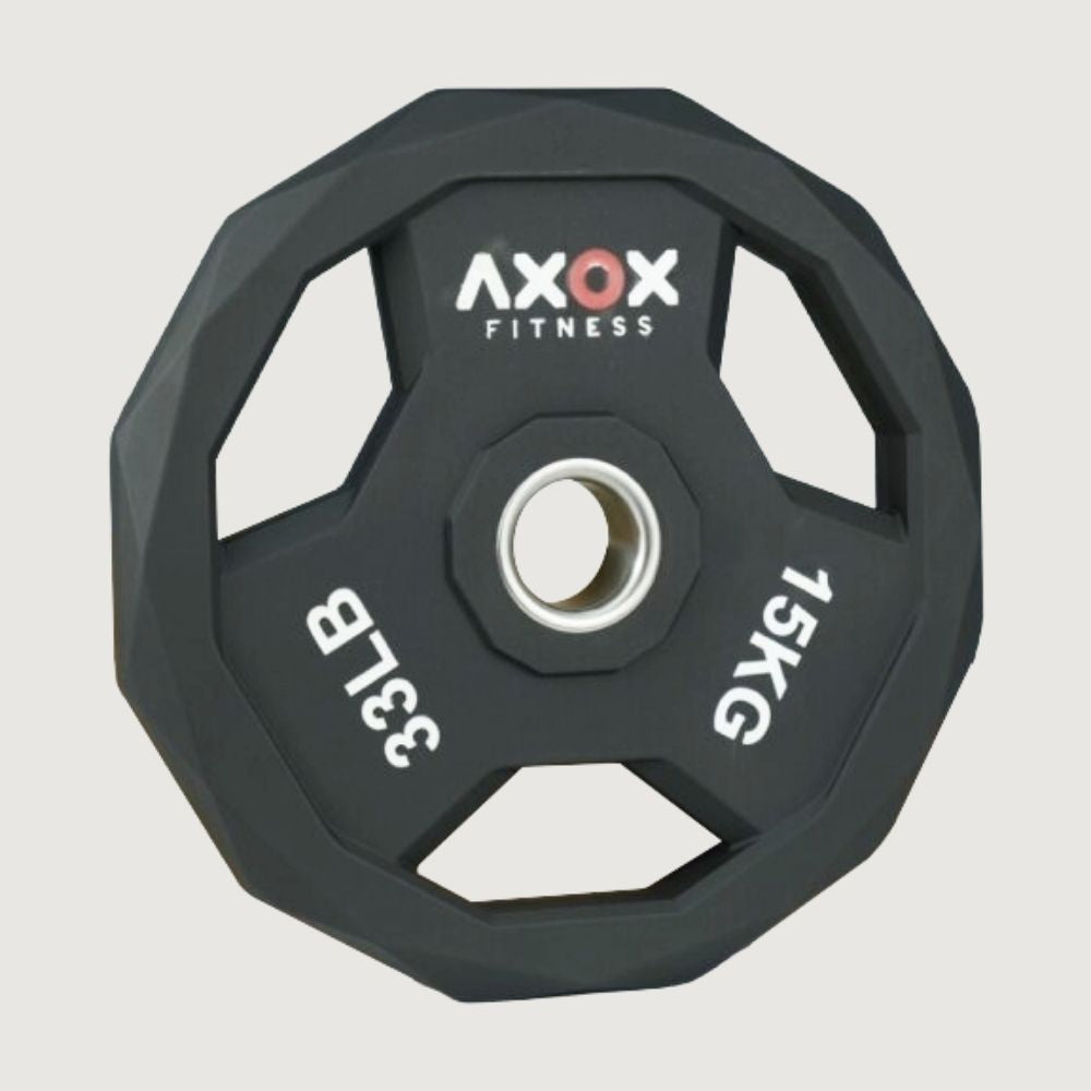 Axox Fitness 3-Grip TPU Weight Plate