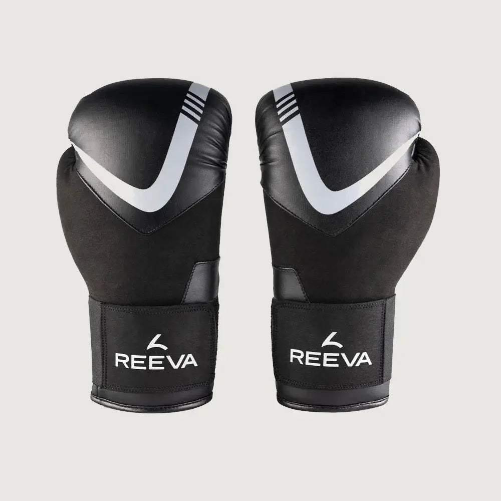 Reeva Boxing Gloves Leather - Silver