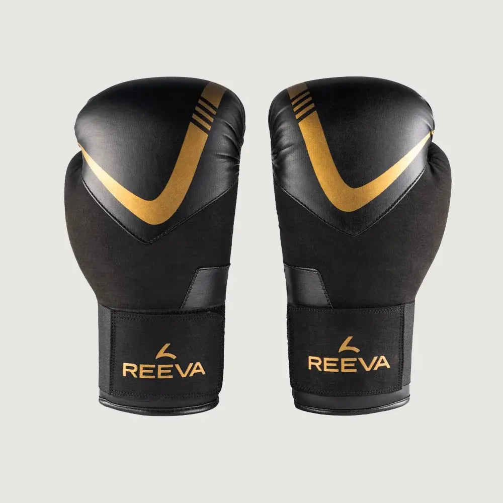 Reeva Boxing Gloves Leather - Gold