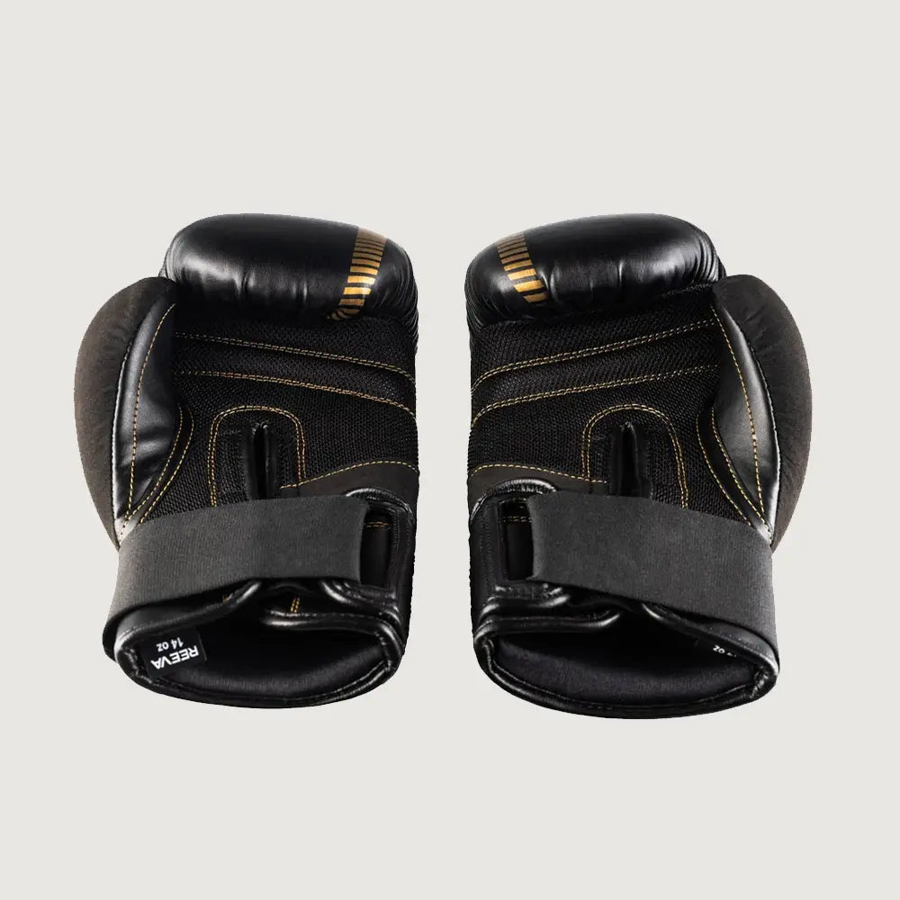 Reeva Boxing Gloves Leather - Gold