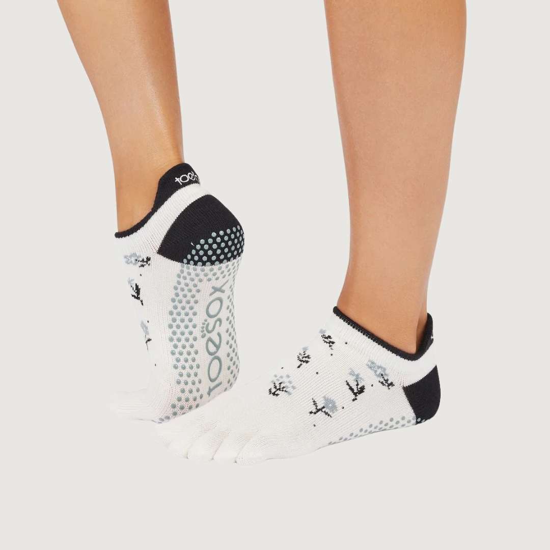 ToeSox Full Toe Low Rise Grip Socks