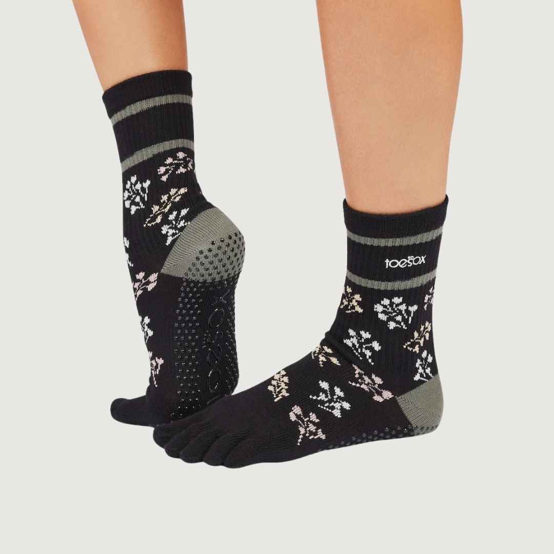 ToeSox Full Toe Crew Grip Socks
