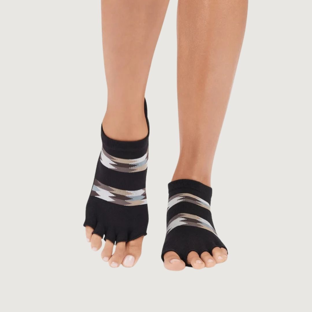ToeSox Half Toe Ultra Fine Knit Low Rise Grip Socks