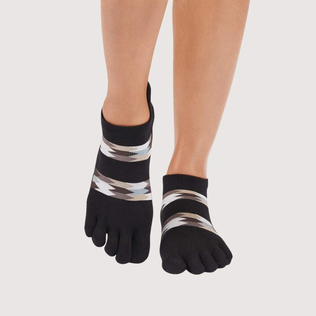 ToeSox Full Toe Ultra Fine Knit Low Rise Grip Socks