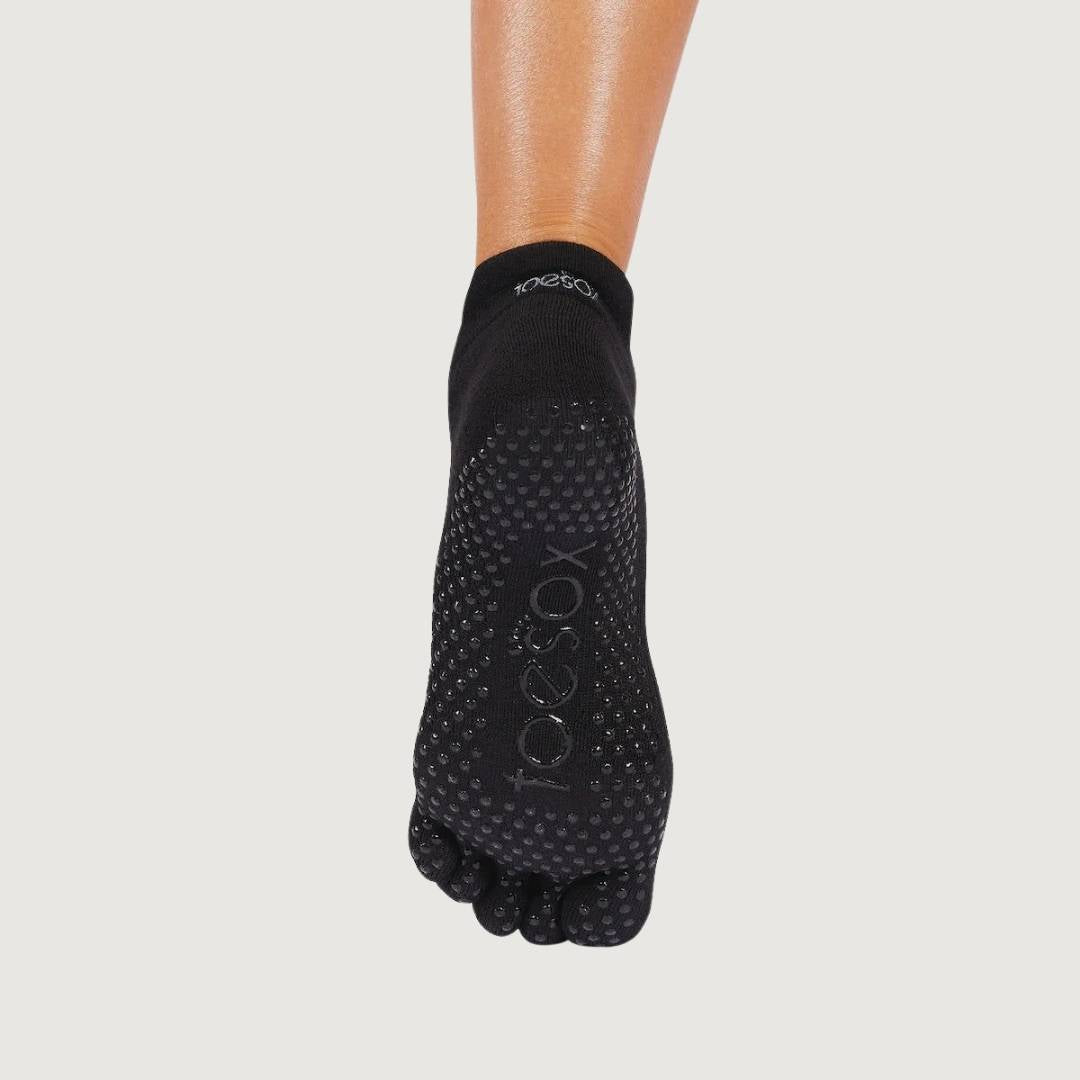 ToeSox Full Toe Ultra Fine Knit Ivy Grip Socks