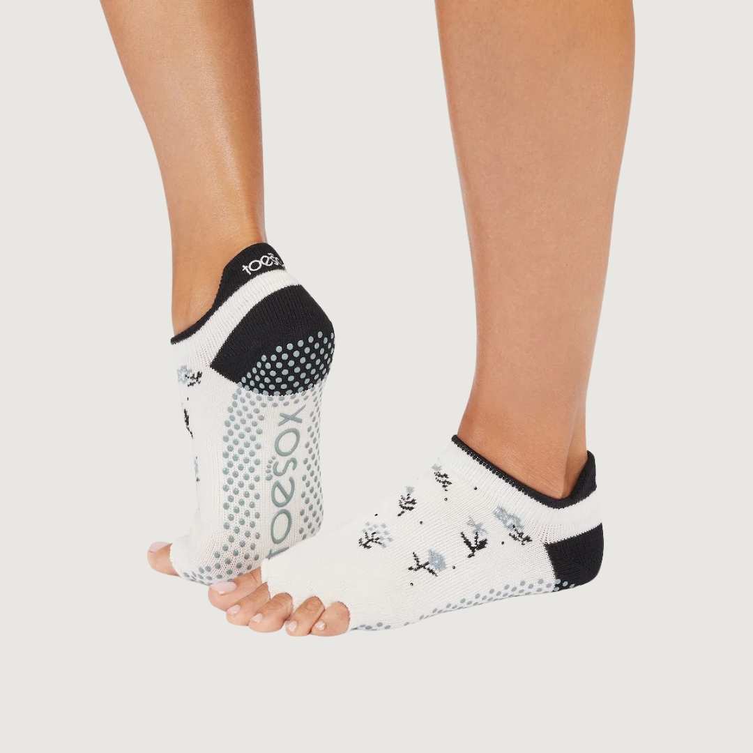 ToeSox Half Toe Low Rise Grip Socks