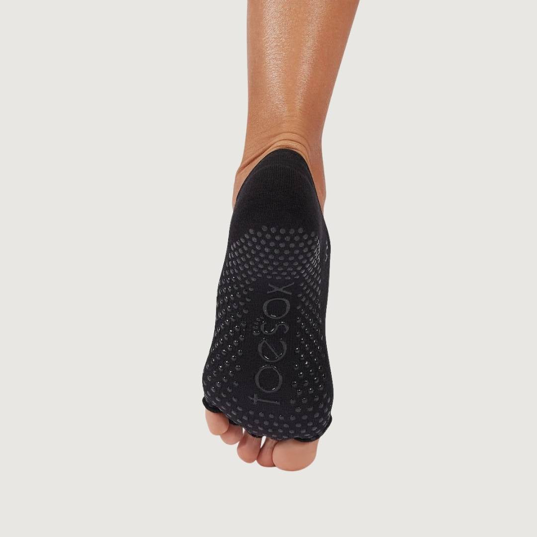 ToeSox Half Toe Ultra Fine Knit Low Rise Grip Socks