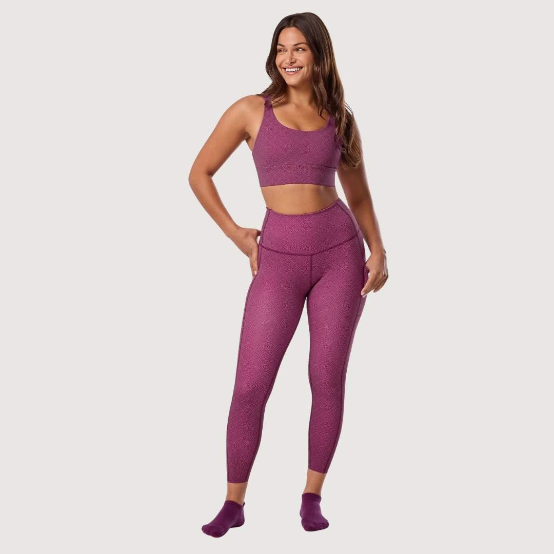 TaviSculpt® High Waisted 7/8 Pocket Leggings - Fanfare