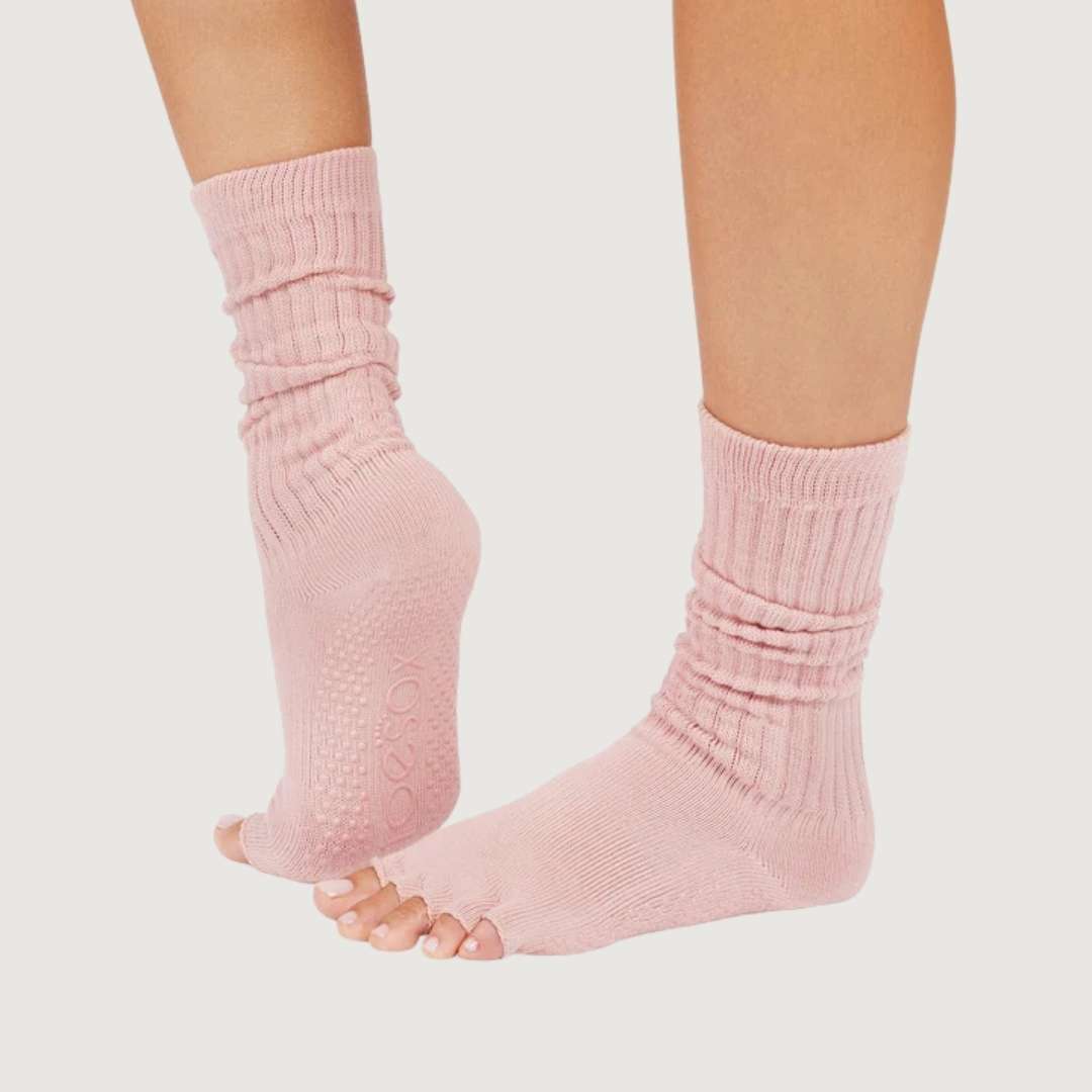 ToeSox Half Toe Slouch Grip Socks