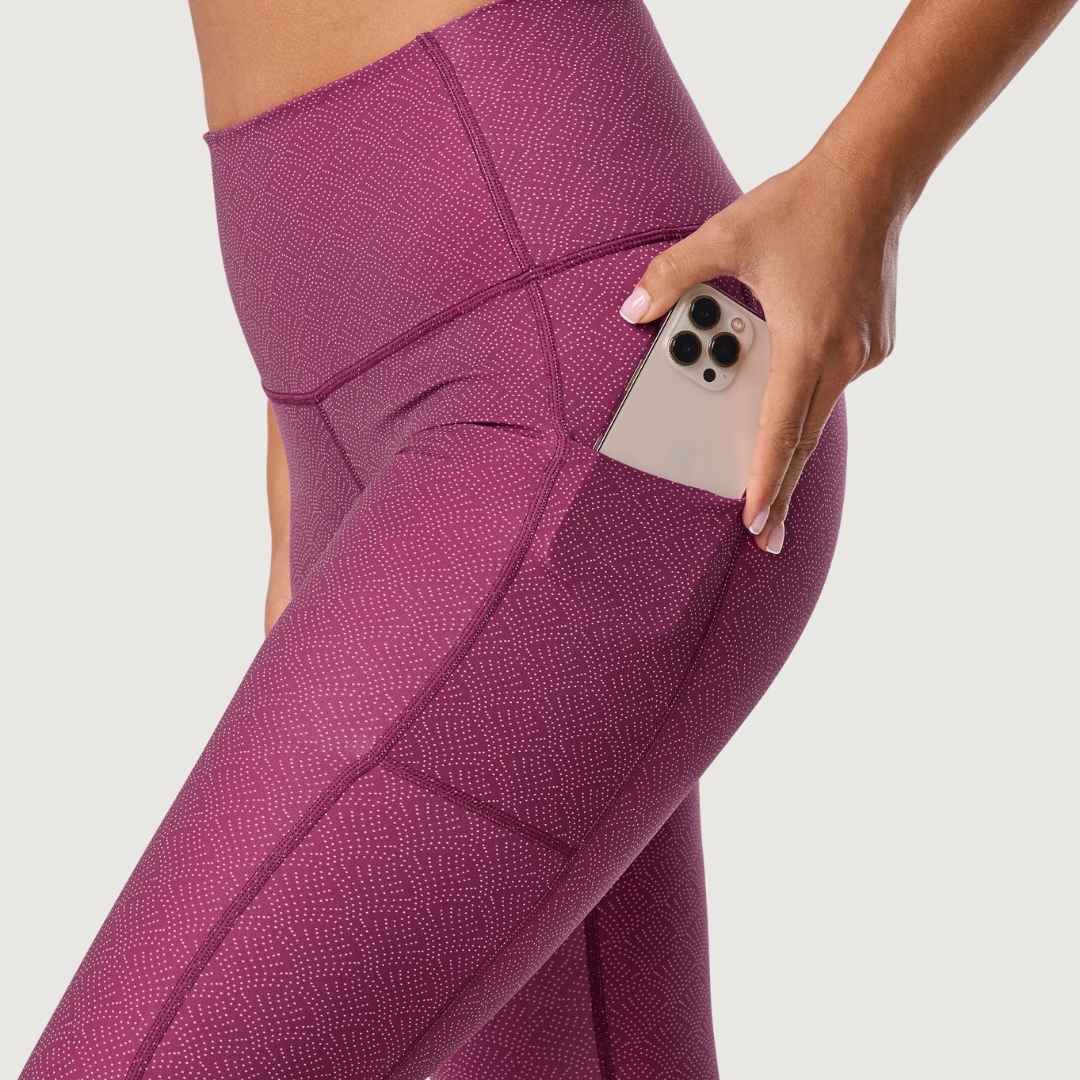 TaviSculpt® High Waisted 7/8 Pocket Leggings - Fanfare