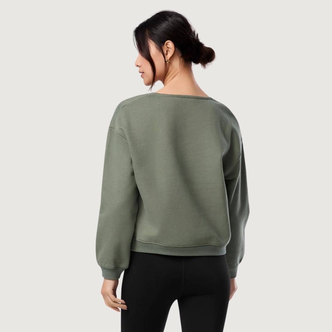 Tavi Deep V-Neck Sweatshirt