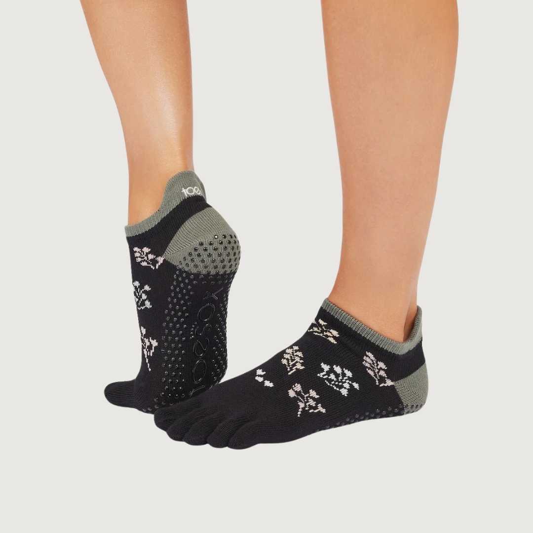 ToeSox Full Toe Low Rise Grip Socks