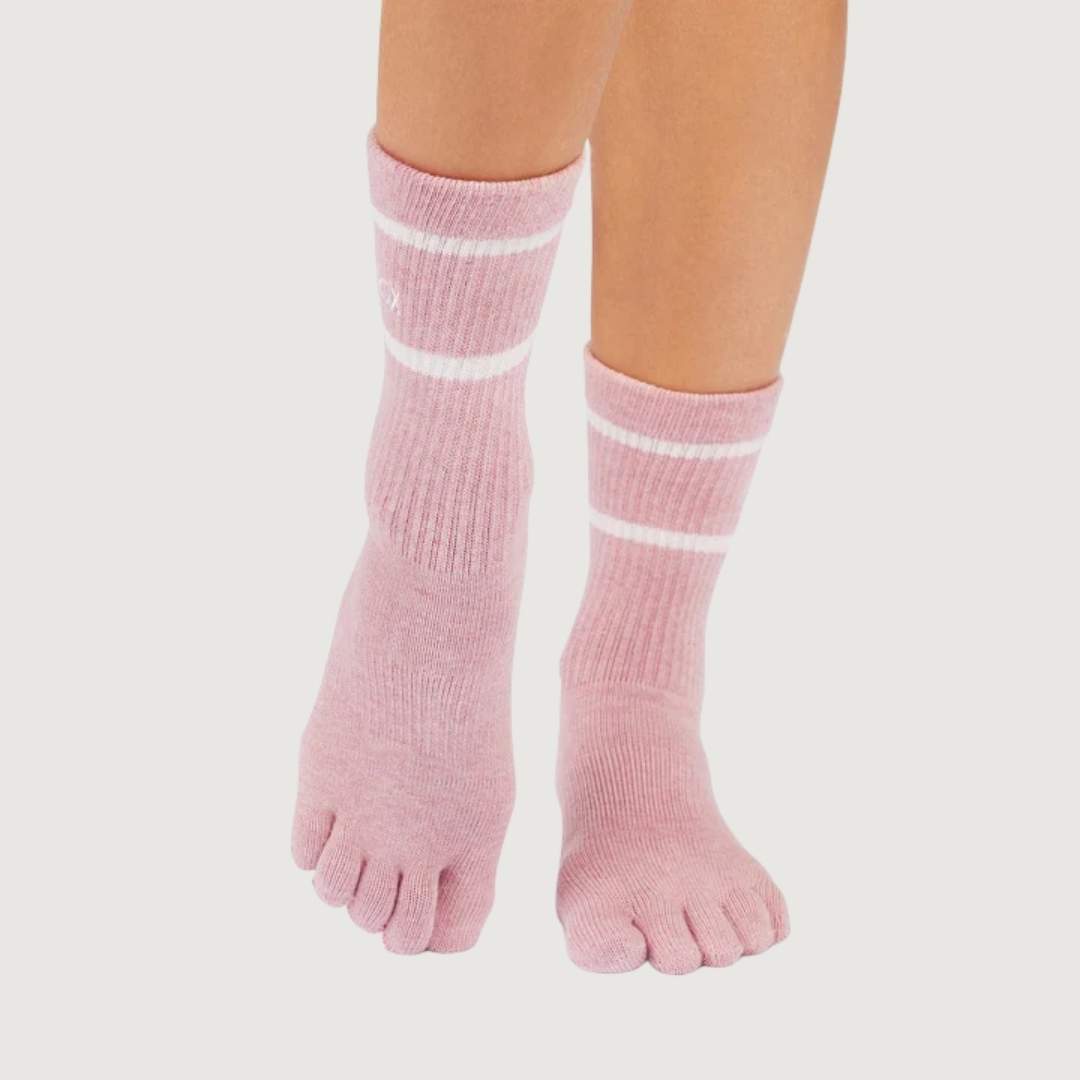 ToeSox Full Toe Crew Grip Socks
