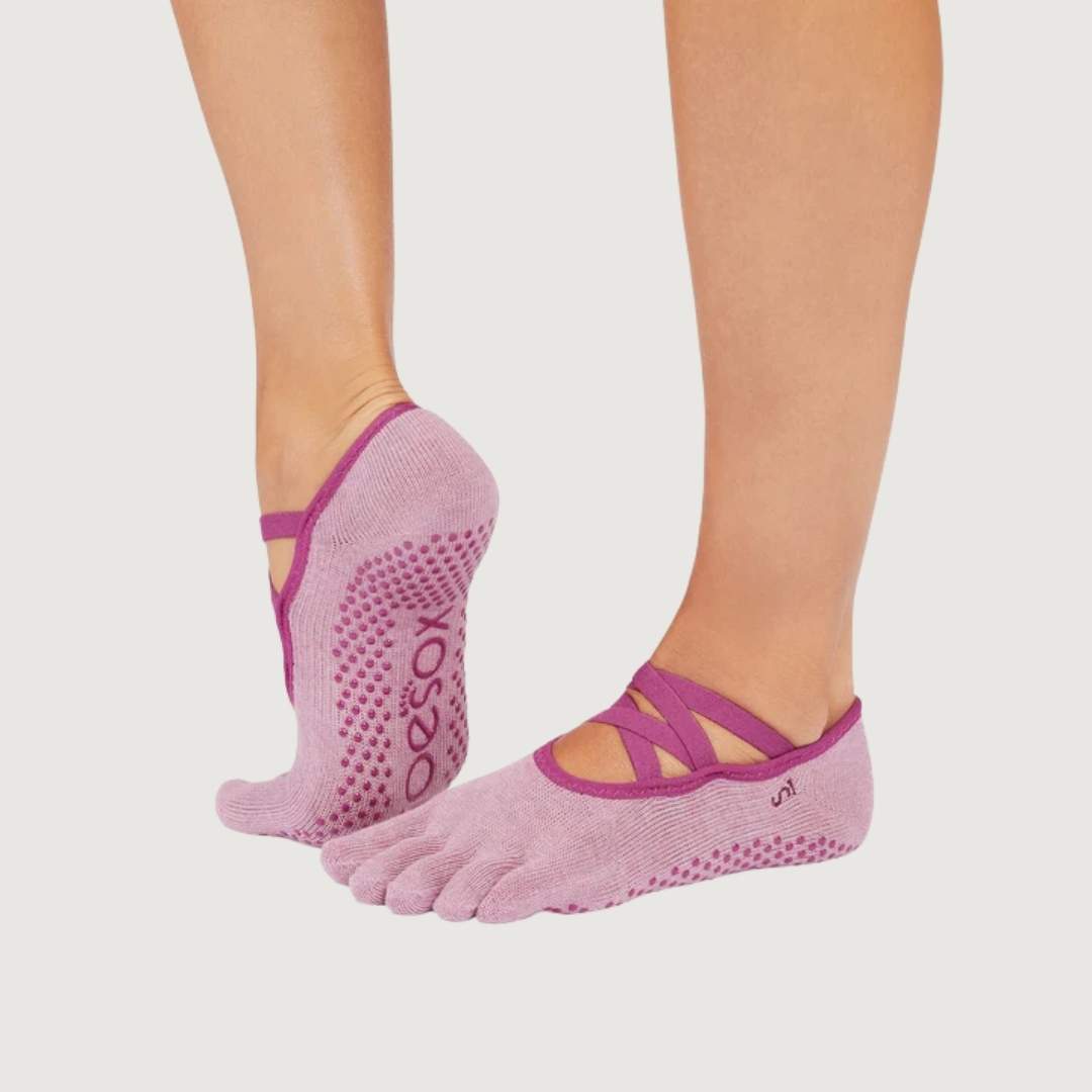 ToeSox Full Toe Elle Grip Socks