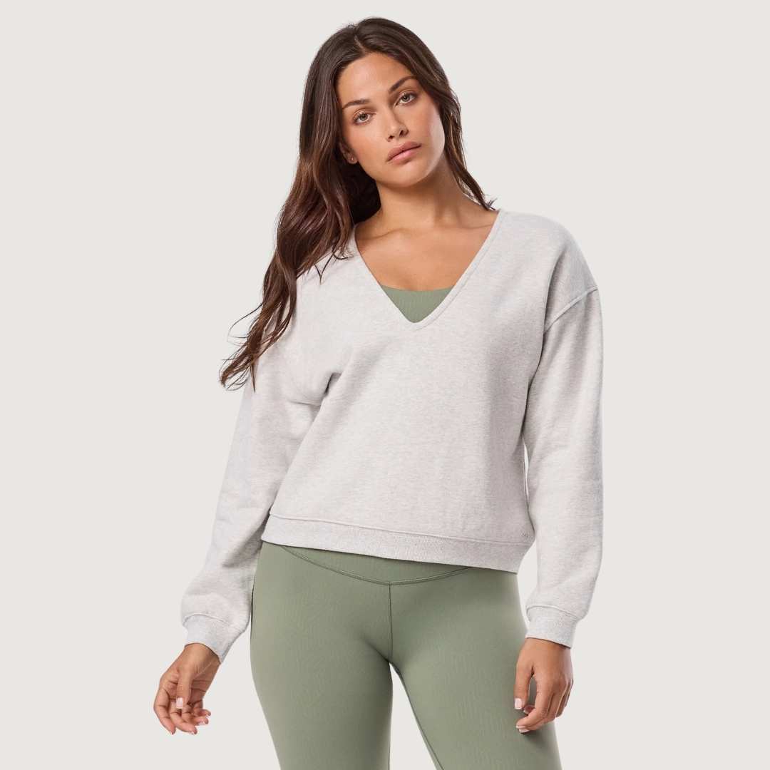 Tavi Deep V-Neck Sweatshirt