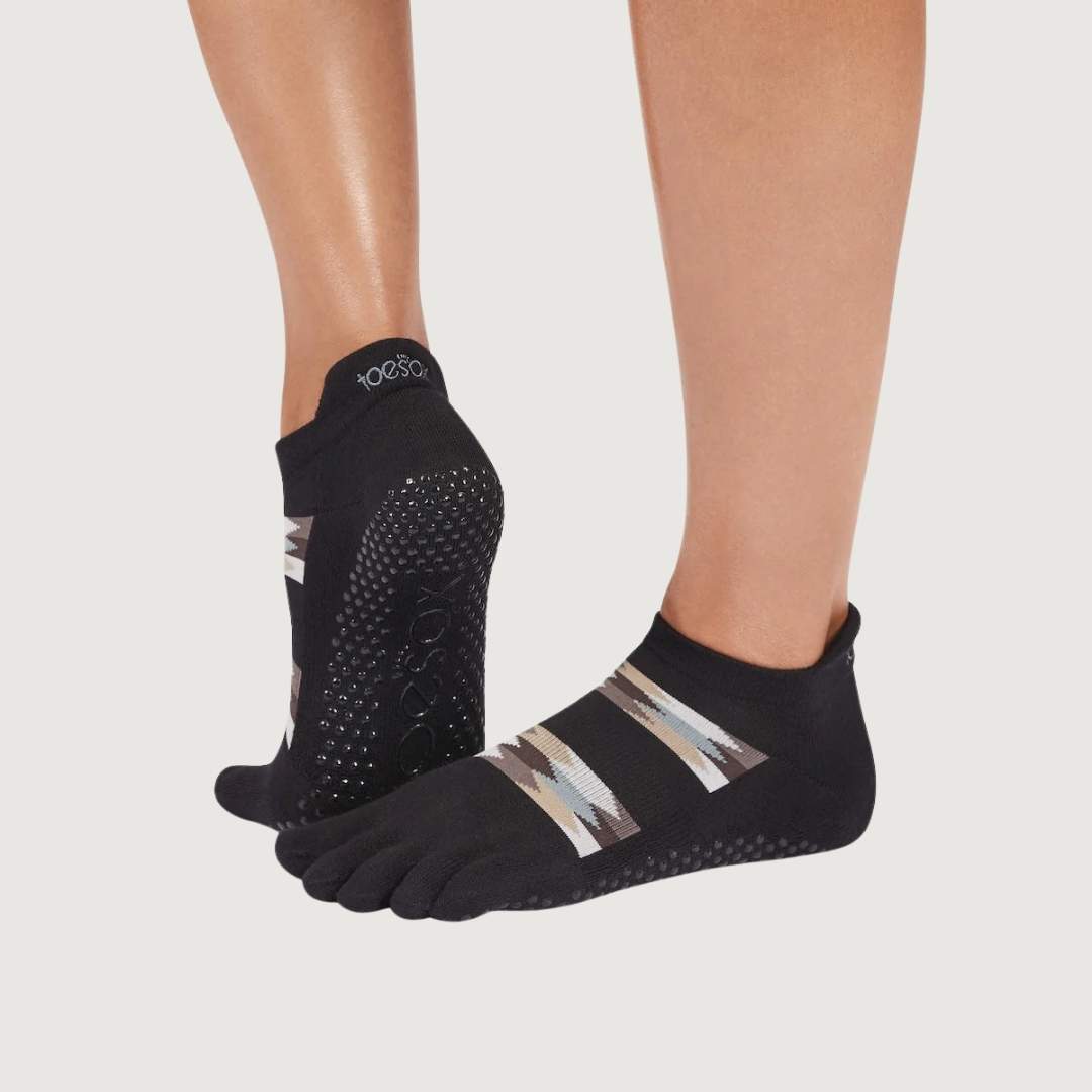 ToeSox Full Toe Ultra Fine Knit Low Rise Grip Socks