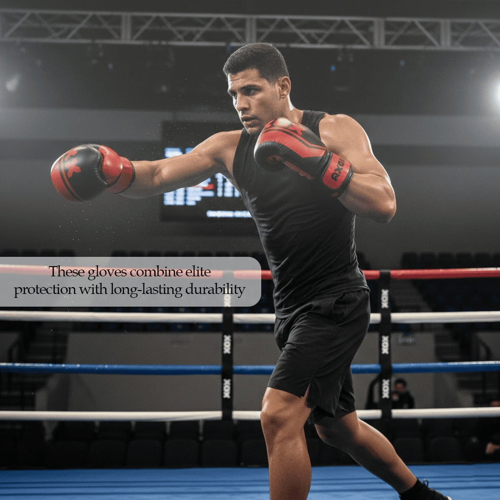 Axox Fitness Leather Boxing Gloves