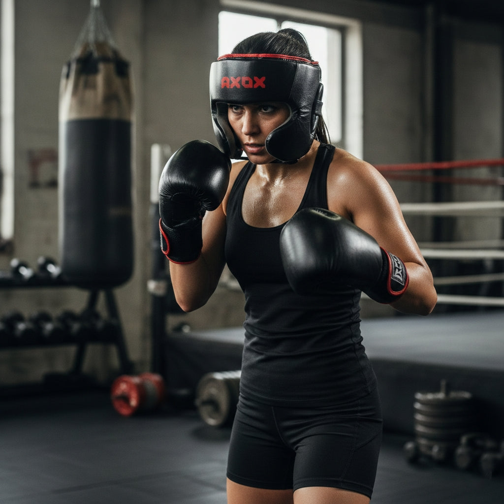 Axox Fitness Leather Head Protection Guard