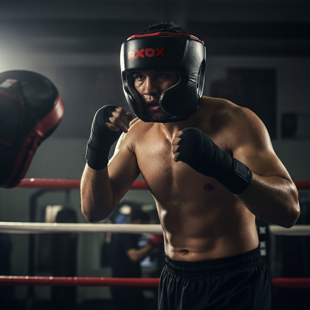 Axox Fitness Leather Head Protection Guard