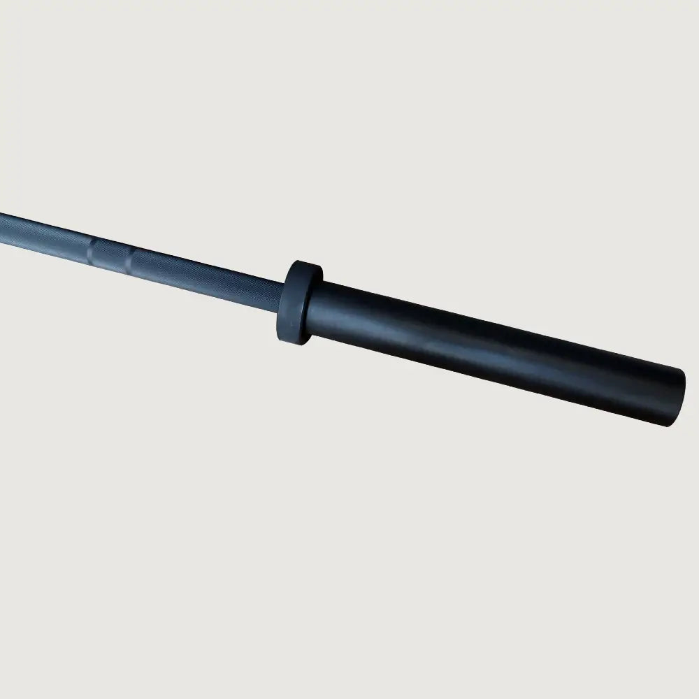 1441 Fitness 7 Ft Black Olympic Bar with Collars - 20 kg