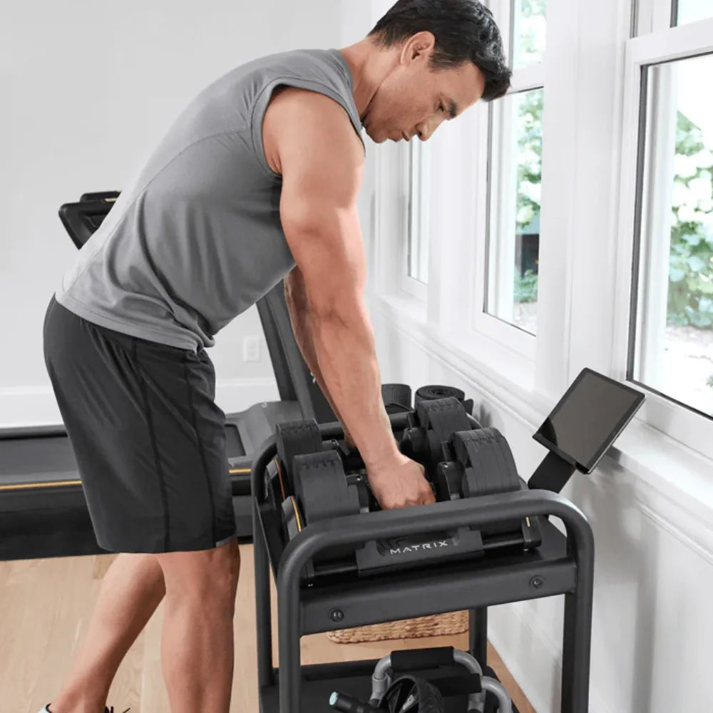Matrix Adjustable Dumbbell Storage Rack