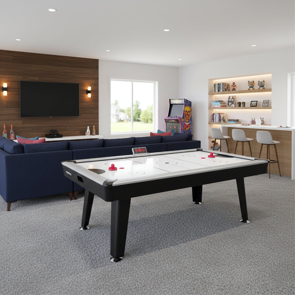 Toronto Air Hockey Table with Electronic Scorer - 7 Ft