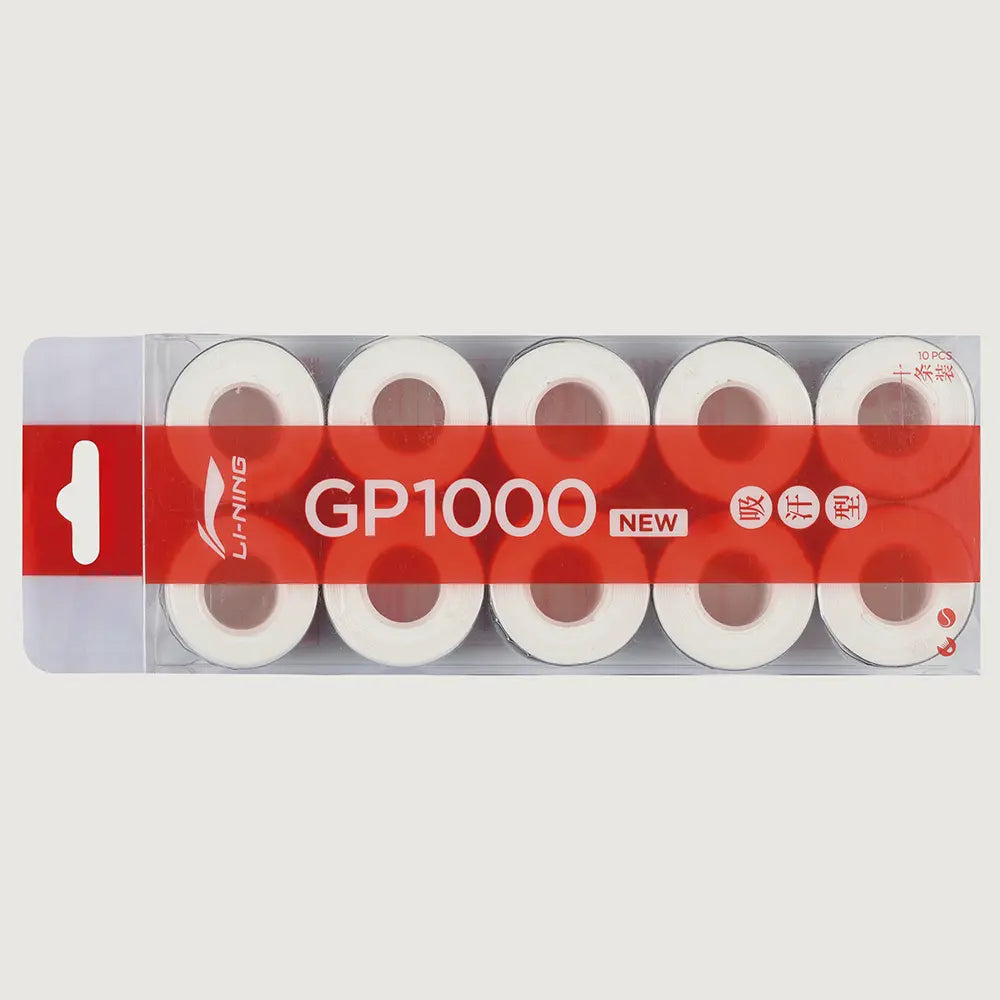Li-Ning GP1000 Badminton Grip White - Box of 10