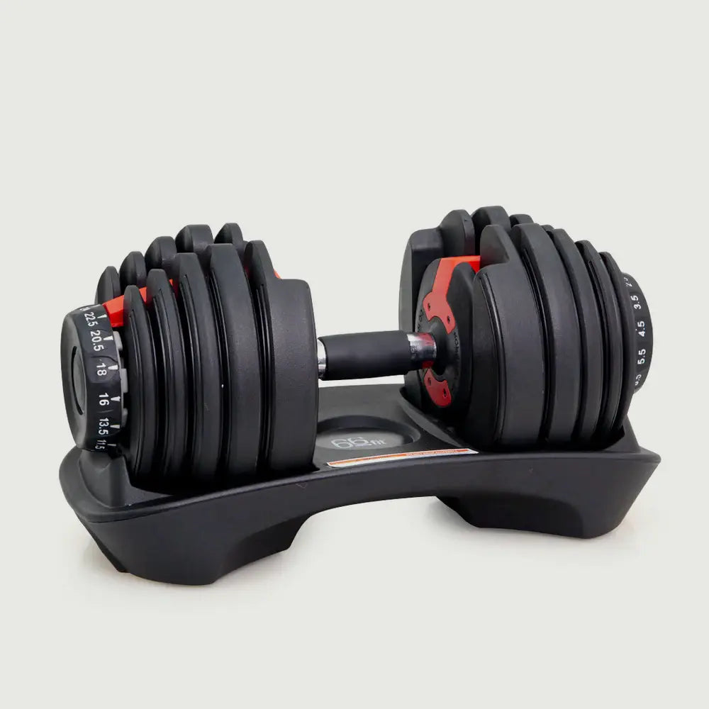 GRIT Fitness Adjustable Single Dumbbell - 2.5 to 24 kg