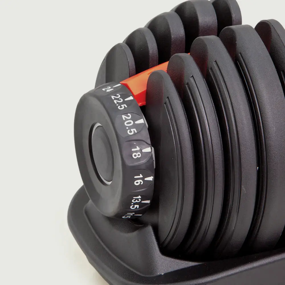 GRIT Fitness Adjustable Single Dumbbell - 2.5 to 24 kg