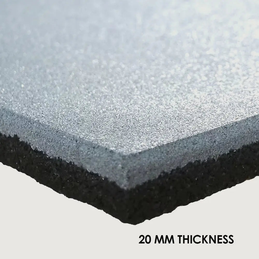 1441 Fitness Heavy-Duty Gym Flooring - 1m x 1m x 20mm - Grey