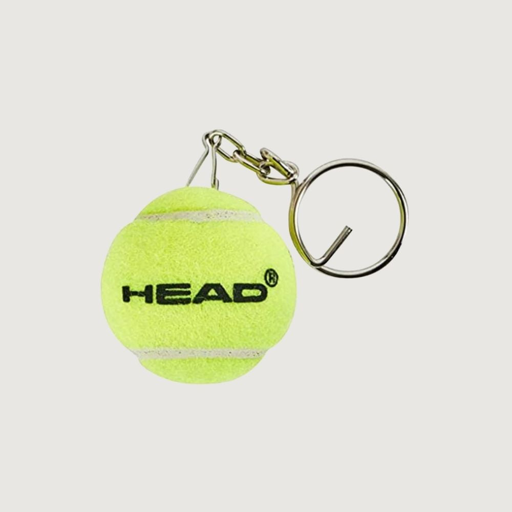 Head Mini Tennis Ball Keychain